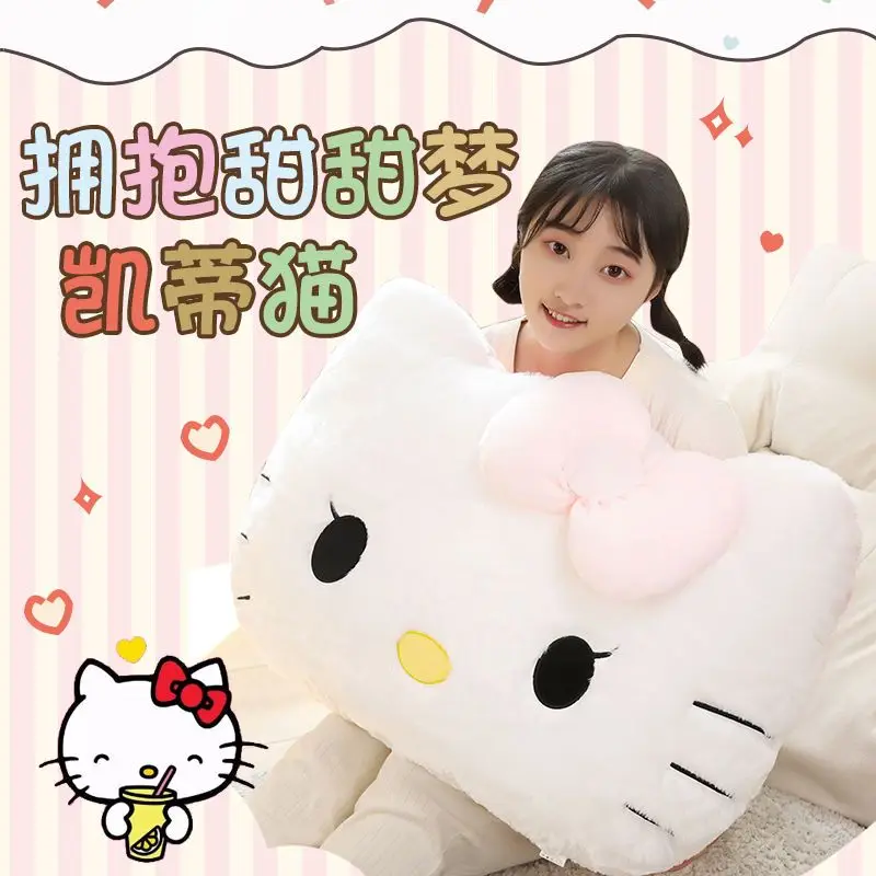 Big Size Sanrio Hello Kitty Peluche Plush Toy Kawaii Hello Kitty Doll Girl  Room Decoration Sleeping Throw Pillow Child Gift - AliExpress