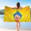 P-Plim P-Plim Cute Bath Towel Microfiber Soft Water Absorbing Breathable For Girl Kids Decorative Cartoon Beach Towel 6