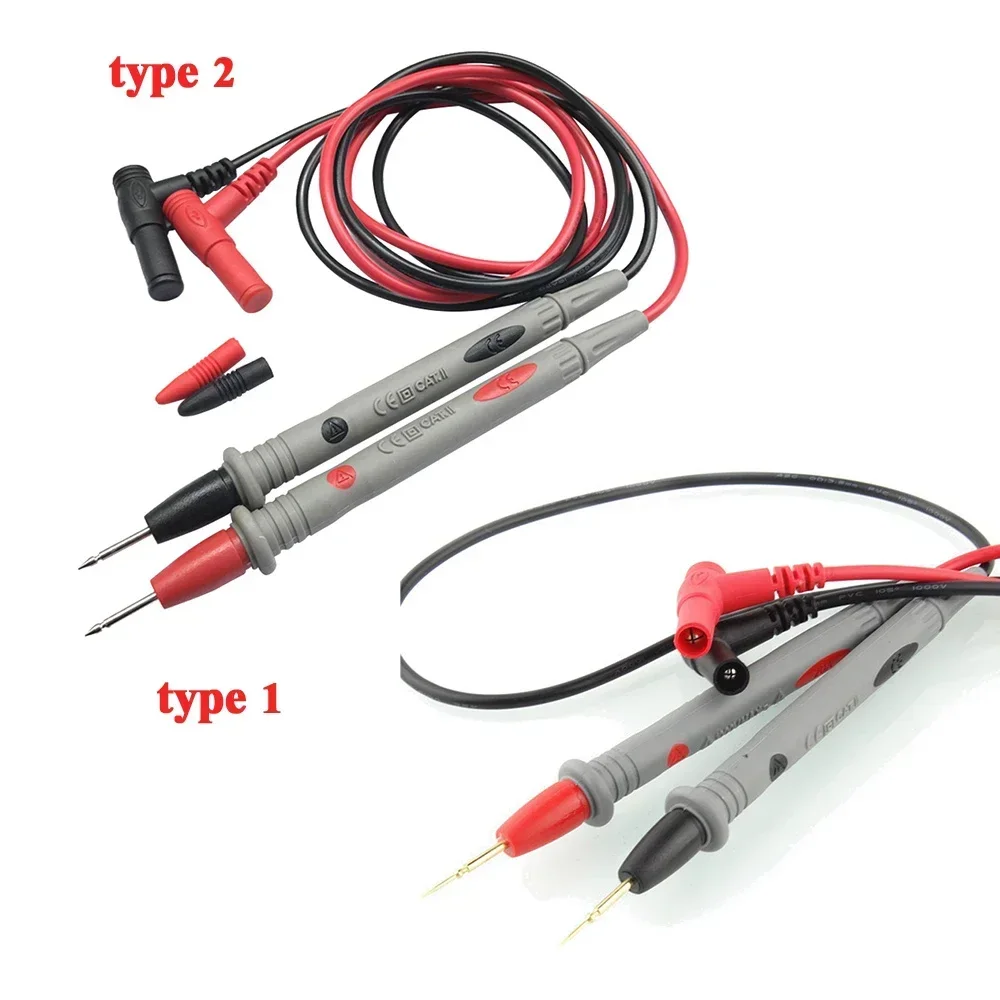 1 Pair Universal Probe Test Leads Pin for Digital Multimeter Needle Tip Meter Multi Meter Tester Lead Probe Wire Pen Cable 20A