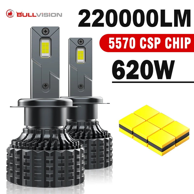 

H4 H7 LED Car Headlight bulb H1 H8 H9 H11 9005 HB3 9006 HB4 9012 HIR2 Led Lights 220000LM 620W 3000K 12V Hight Low Beam Fog Lamp