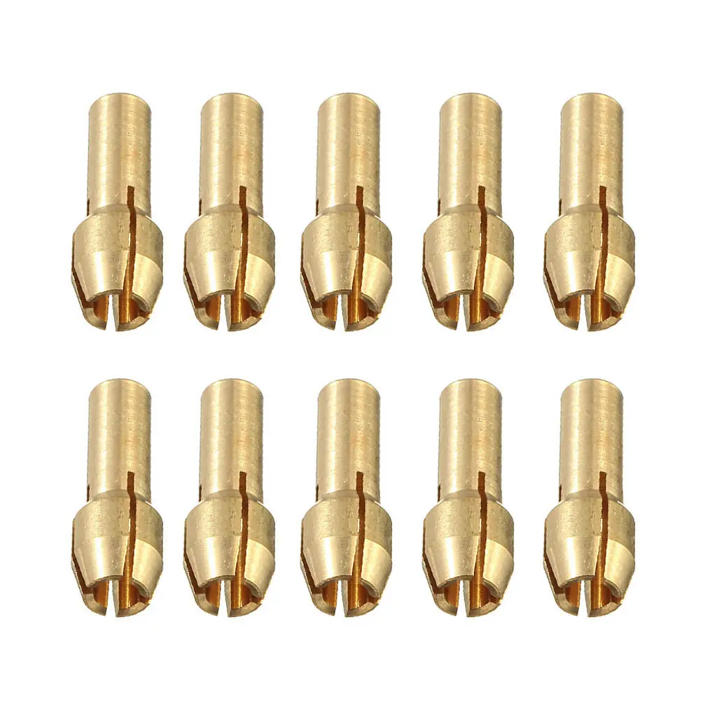 

Shank Drill Metal Chucks Gold Micro Copper Hobby Home 10Pcs Brass Collet 0.5-3.2mm 4.0mm For Rotary Tool Hardware