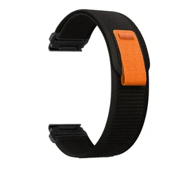 Quickfit Trail Loop Nylon Strap - Versatile and Comfortable Watch Band - Quickfit 22mm (Full Black)