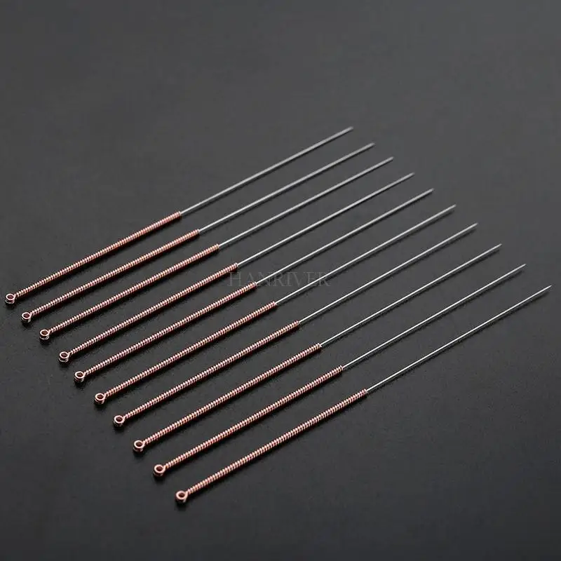 100PCS High Quality Acupuncture needle 100 hwato Copper handle disposable beauty massage needles 0.18/0.25/0.30/0.35mm