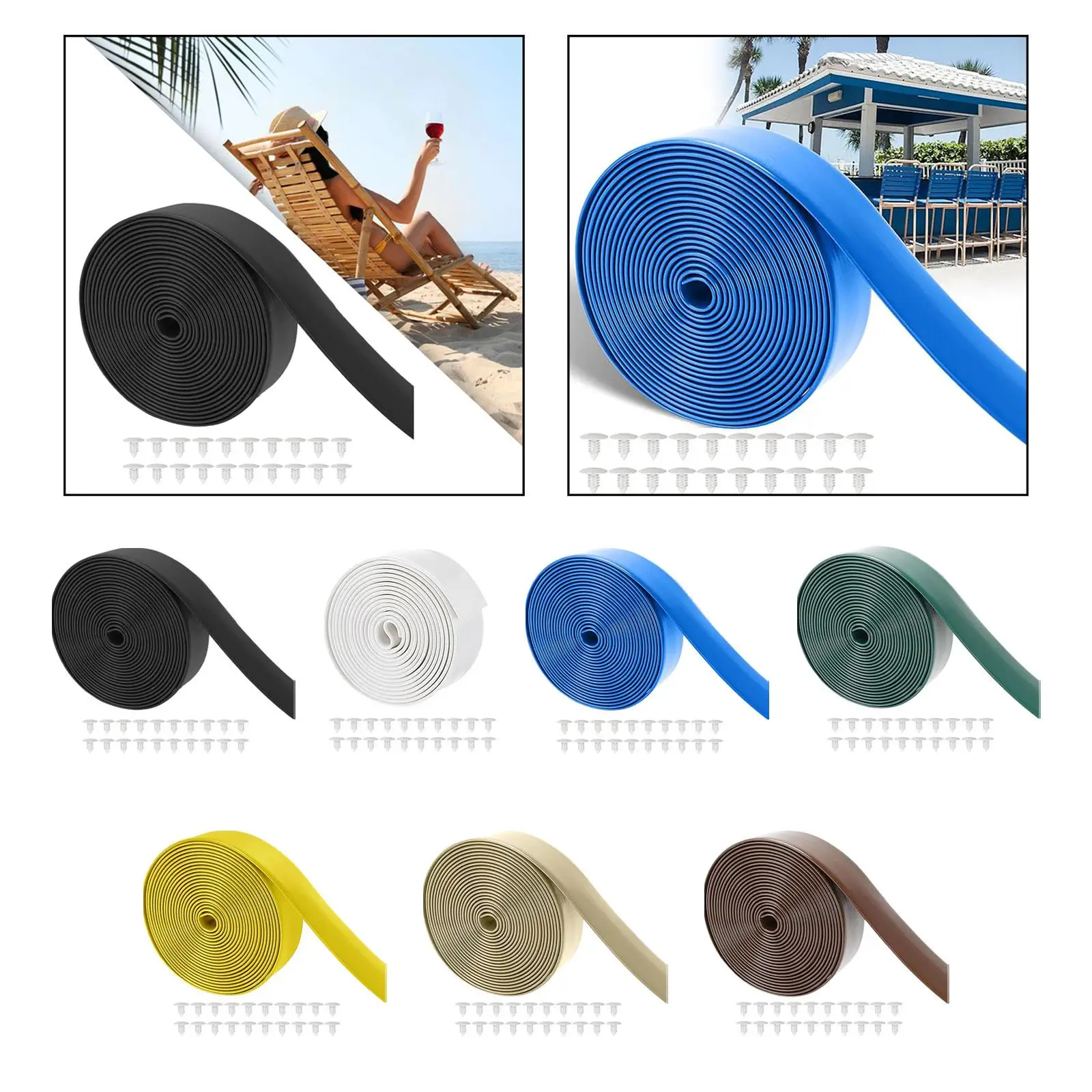 LukLoy Cinghie in vinile per riparazioni fai da te di sedie da