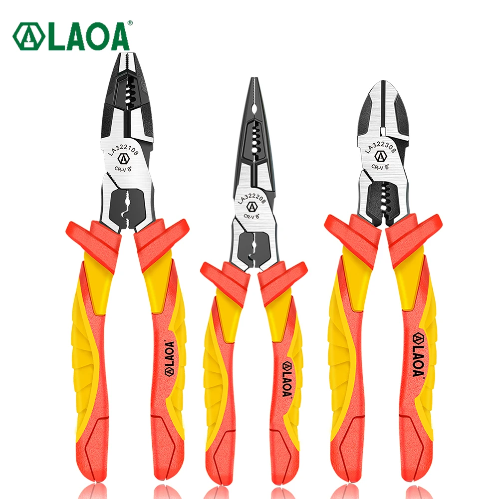 thumbnail image 2 of Professional 1000V Insulated Electrician Pliers Set - Dielectric Tested & Flame Retardant 2 of 9