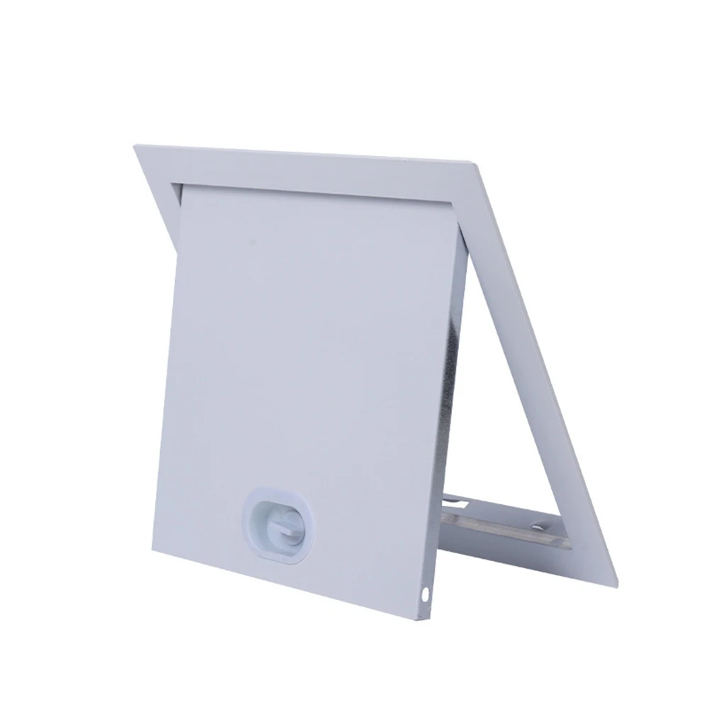 Inspection Door Inspection Flap Galvanized Aluminum Alloy Maintenance Control Flap Tile Door With Rotary Switch For Plumbing 1pc