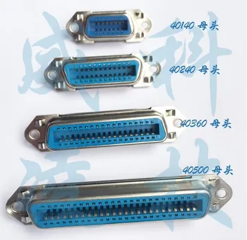 1PCS 57 Series Male Female Centronics Connector 14/24/36/50Pin 180 Degree Pcb Type Printer Socket Plug-in Board Type 1