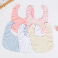Serviette éponge solide pour bébé, bavoirs en coton doux, serviette de salive réglable, coréen pour enfants garçons et filles, Bandanas de poche, vêtements d'alimentation pour rots 4
