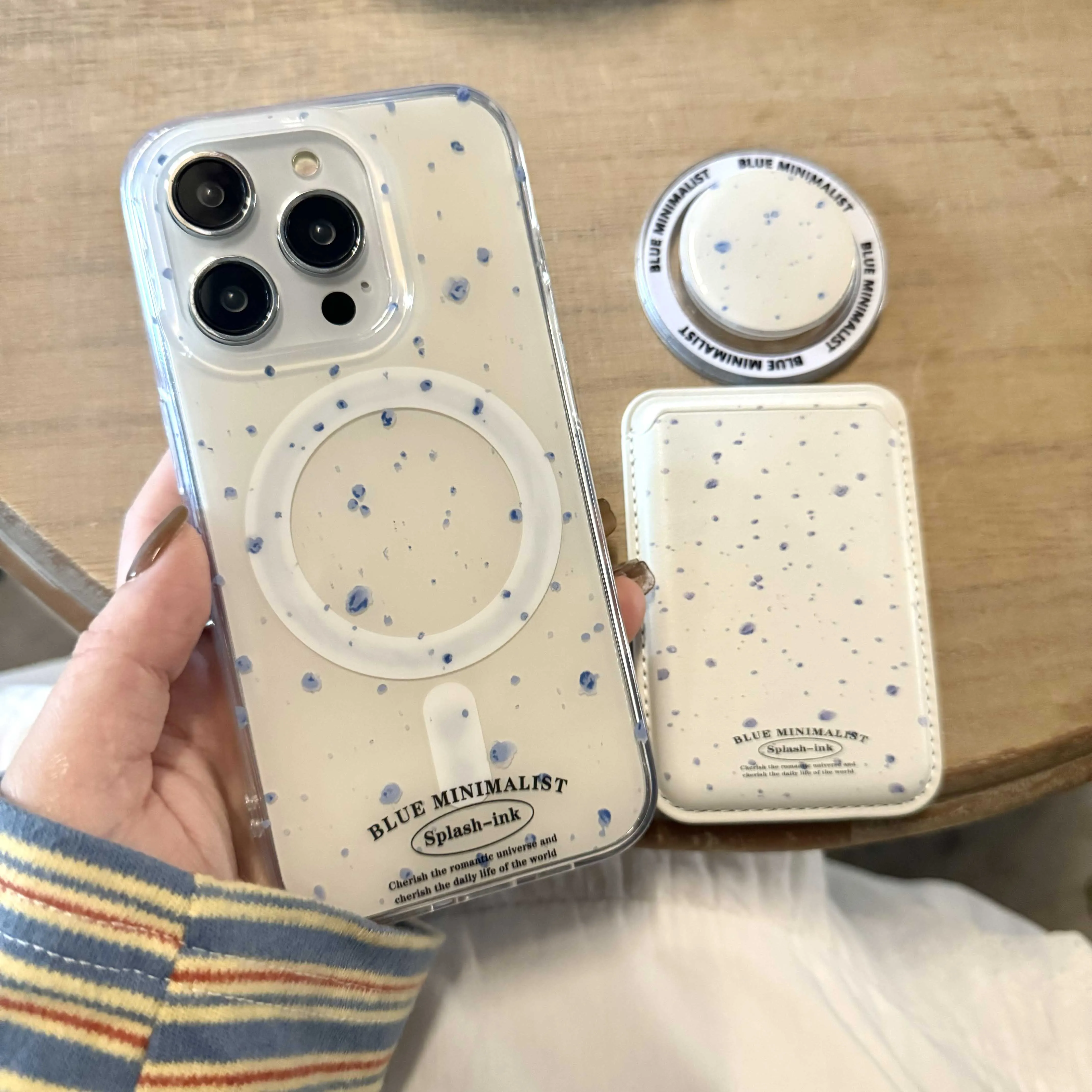 Splash-Ink Magnetic Stand Holder Phone Case