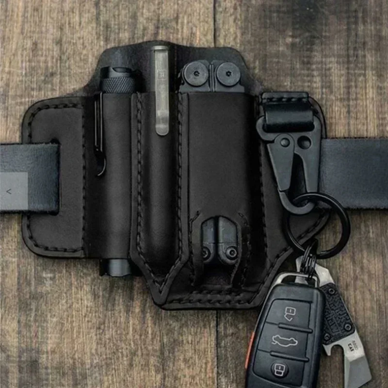 EDC Tactical Tool Holster Retro Outdoor Tool Belt Bag Sports Belt Bag Knife Holster Flashlight Holster 3