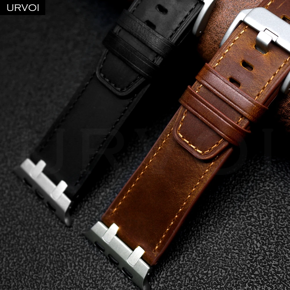 รูปสินค้า สายนาฬิกาหนังวินเทจ สำหรับ Apple Watch หลายรุ่น