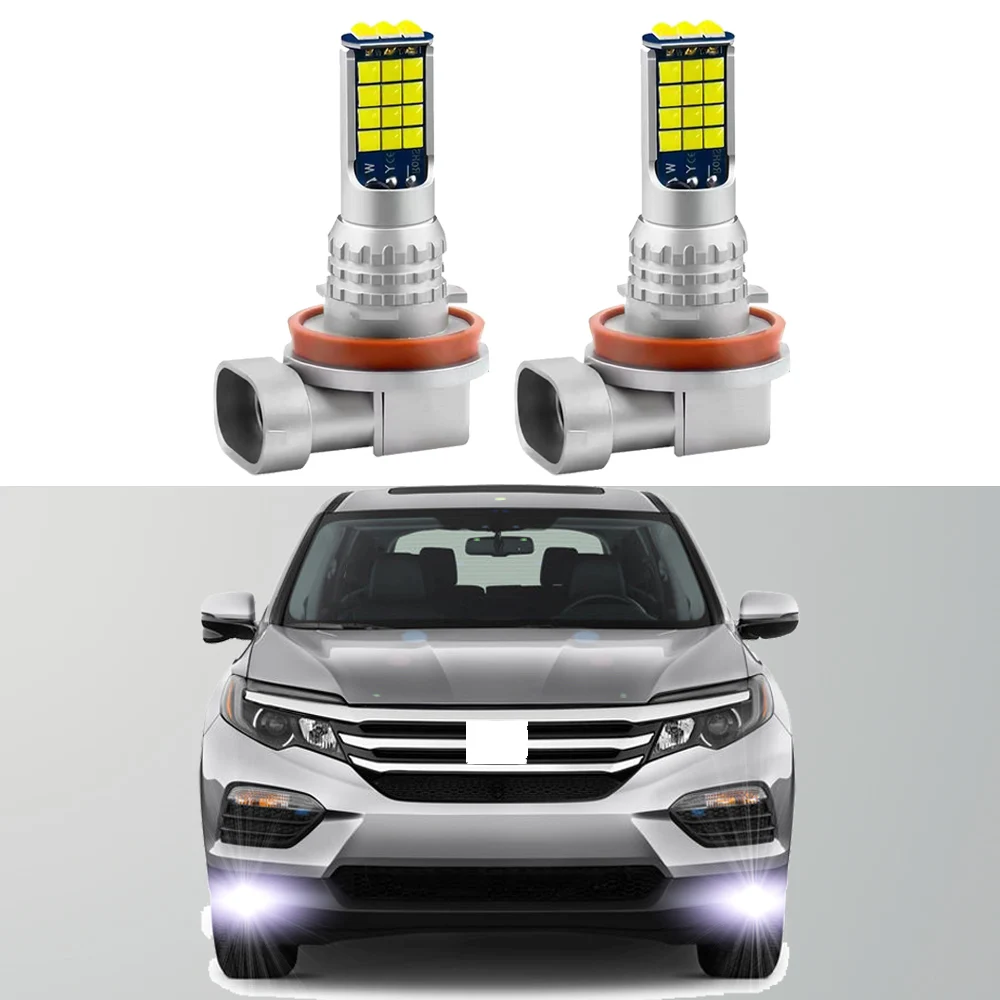 2pcs Led Car Fog Lamp For Honda Pilot 2006-2015 2016 2017 2018 Front Fog Light Bulb Car Accessories Canbus