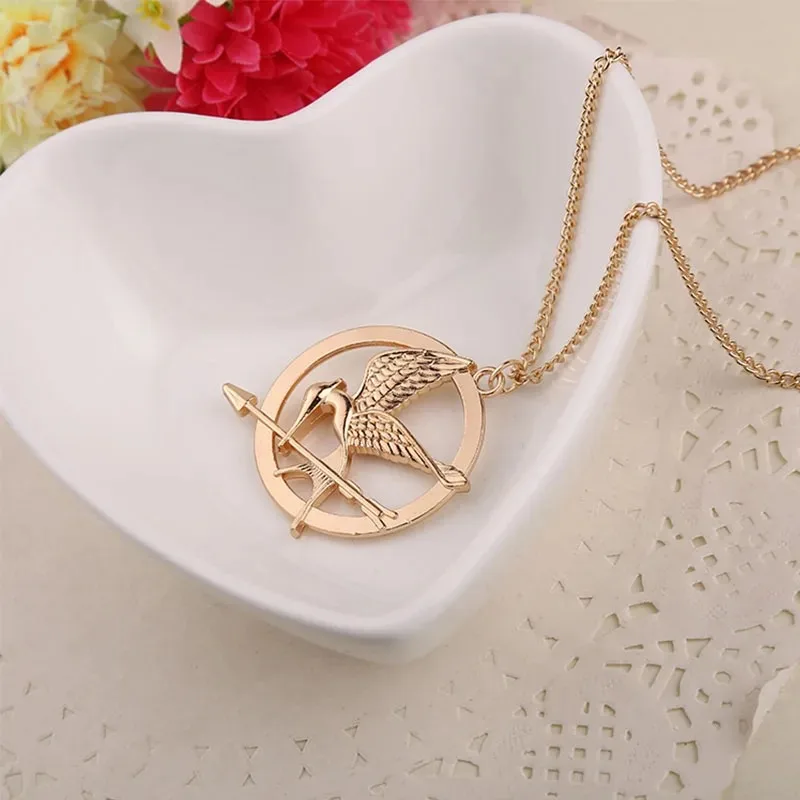 

Fashionable new punk style necklace pendant, accessory. Mocking bird necklace pendant necklace