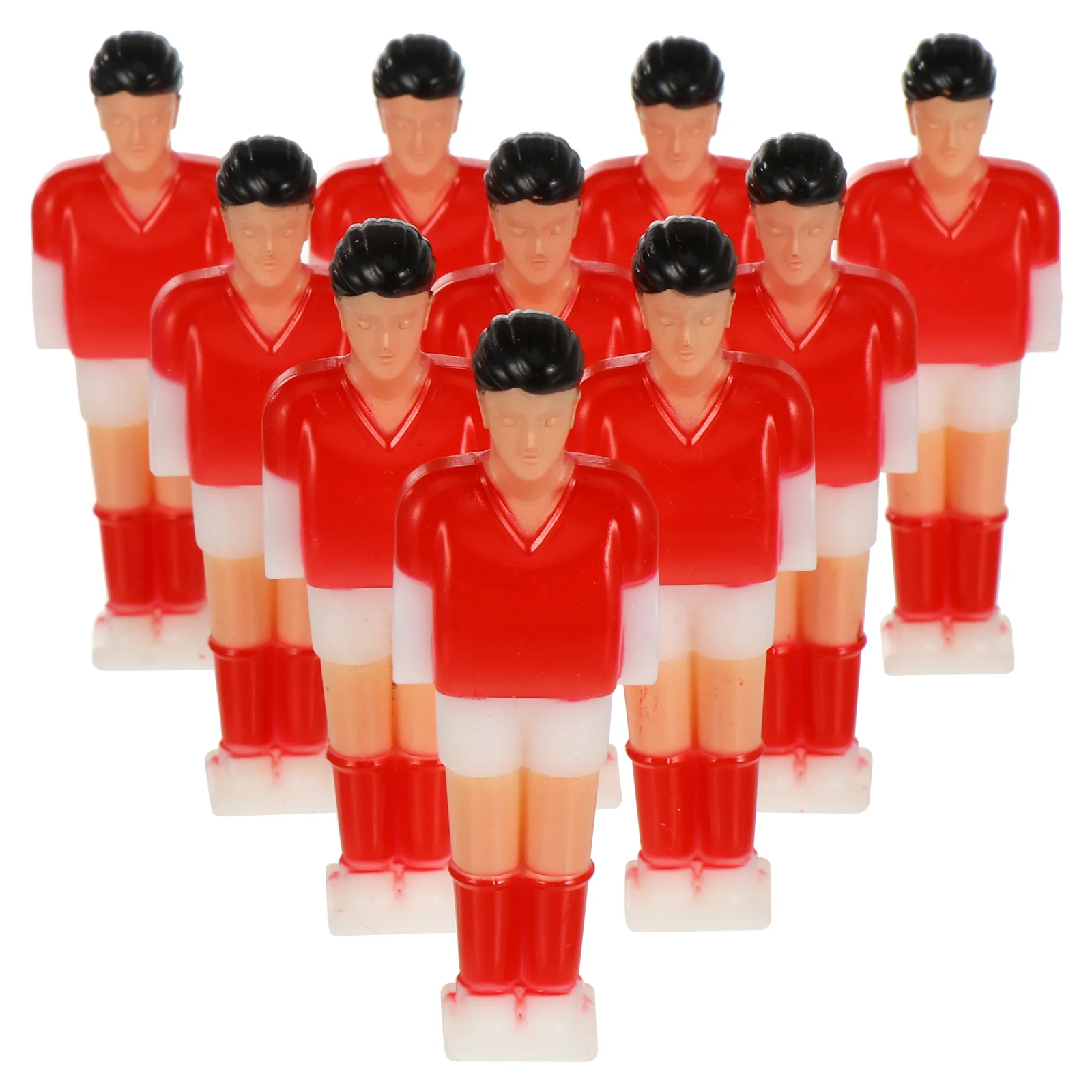 Plastic Men Human Figure Players Replacement Football Player Statues Tabletop Soccer Players Foosball Toys Soccer Tables 11 Pcs