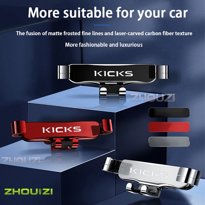 Car Mobile Phone Holder Special Air Vent Mounts Stand GPS Gravity Navigation Bracket For Nissan Kicks-Car Accessories