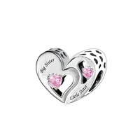 FC Jewelry Fit Original Pan Charms Bracelet 925 Silver Father Daughter Mother Son Brother Sisters Bead For Making Women Berloque 2
