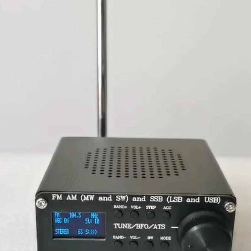 

Собранный телефон, модель SI4732, все диапазоны радиоприемника FM AM (MW & SW) SSB с литиевой батареей + антенной + динамиком + чехол
