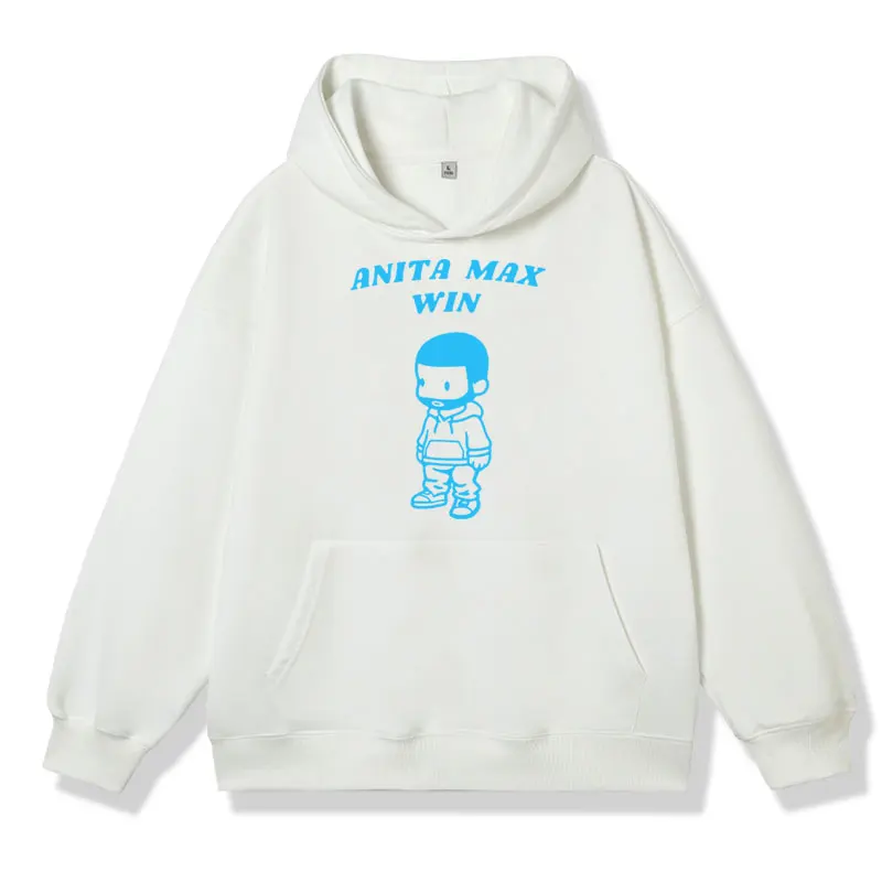 

Funny Drake "Anita Max Win" Graphic Print Hoodies 90s Vintage Hip Hop Oversized Sweatshirts Autumn Winter Streetwear Pullover
