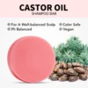 100g Castor Oil Shampoo Hand Make Soap Bar for Hair Growth Hydrating Moisturizing Anit Hair LosS Repair Damage Dry Hair Skin 1