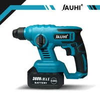 JAUHI 1000W 8600IMP Rechargeable Electric Hammer Cordless Multifunction Hammer Impact Drill Power Tool for Makita 18V Battery 1