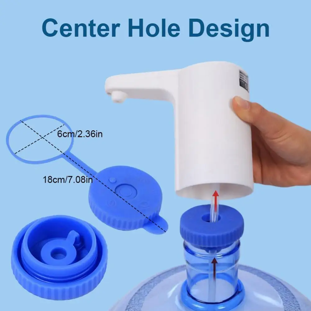 5 Gallon Water Jug Lid Food Grade Leak Proof Reusable Water Bucket Sealing Lid Universal 45MM Dispenser 5Pcs