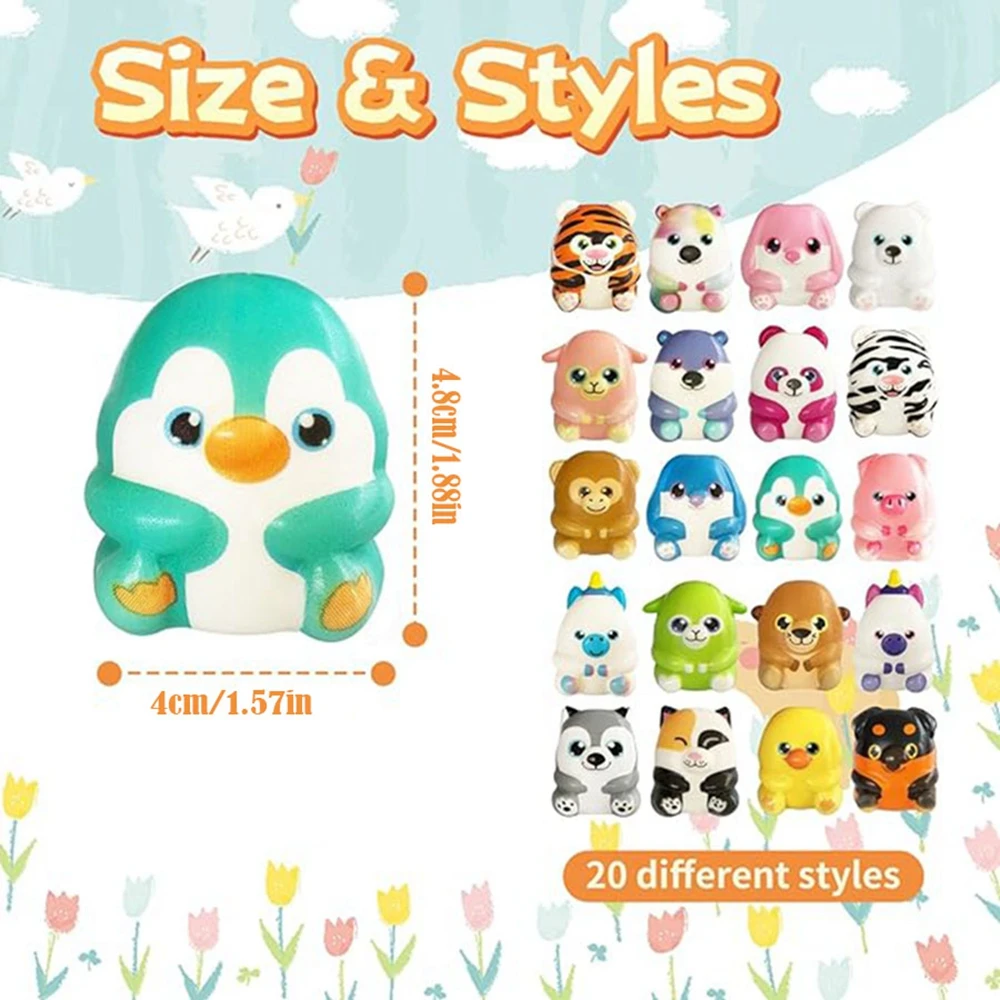 6/12PCS for Kids Adult Mini Kawaii Cute Stress Relief Squeeze Toys Slow Rising Squishies Toys  Carnival Goodie Bag Stuffers 2