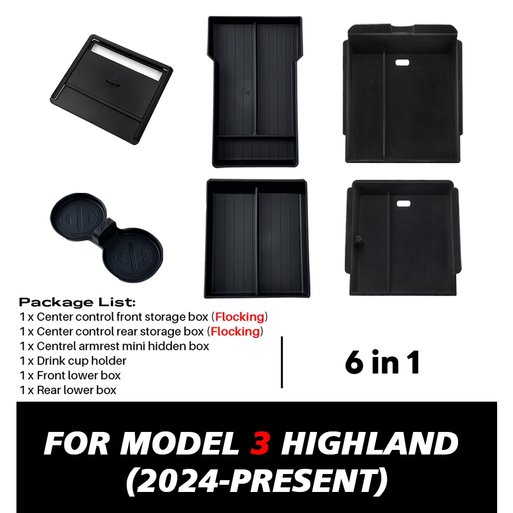 ل تسلا نموذج 3 هايلاند 2024 وحدة التحكم مسند الذرا...