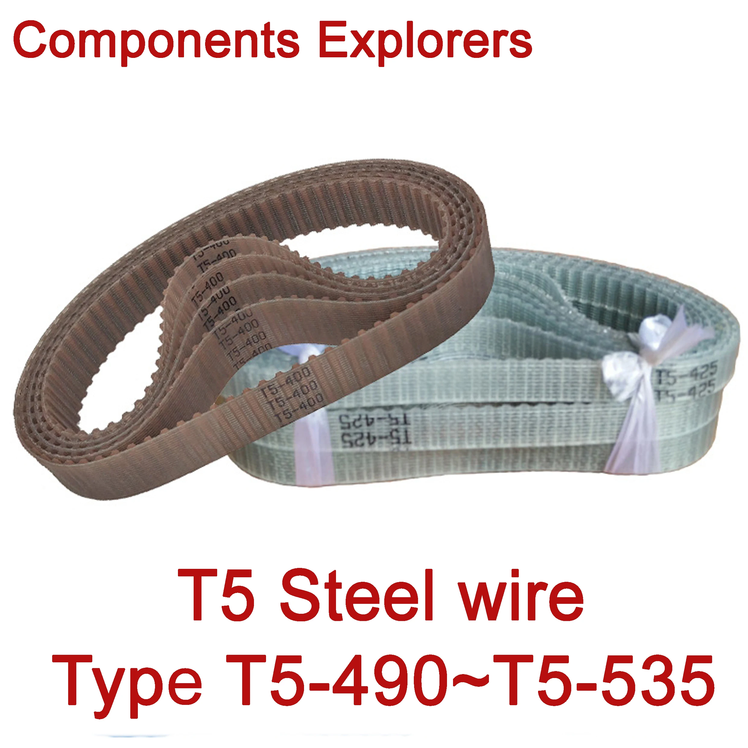 Pnzxi 4pcs 260-2GT-6 Timing Belt Length=260mm Width=6mm Rubber Closed Loop GT2 260mm