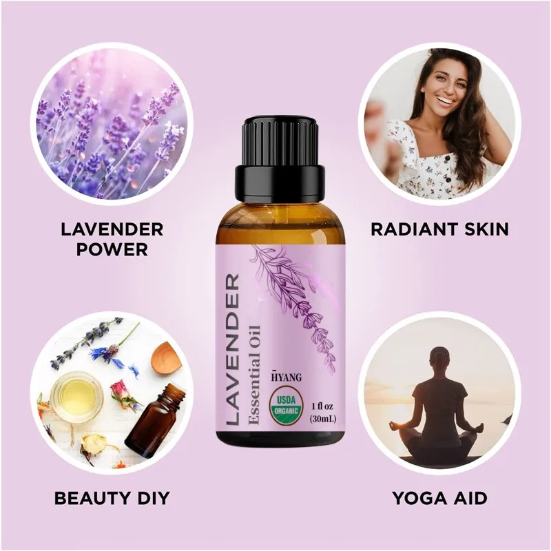 Pure Lavender Essential Oil - Relaxing Lavender Oil Essential Oil for  Diffuser Aromatherapy Sleep and Mood - for Hair Skin - AliExpress