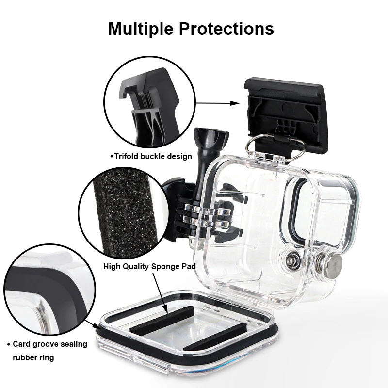 Estojo Impermeável para Gopro Hero 11 Mini Black Dive House Câmera de Esportes Mergulho Escudo Protetor Filtro para Gopro 11 10 45m - Image 3