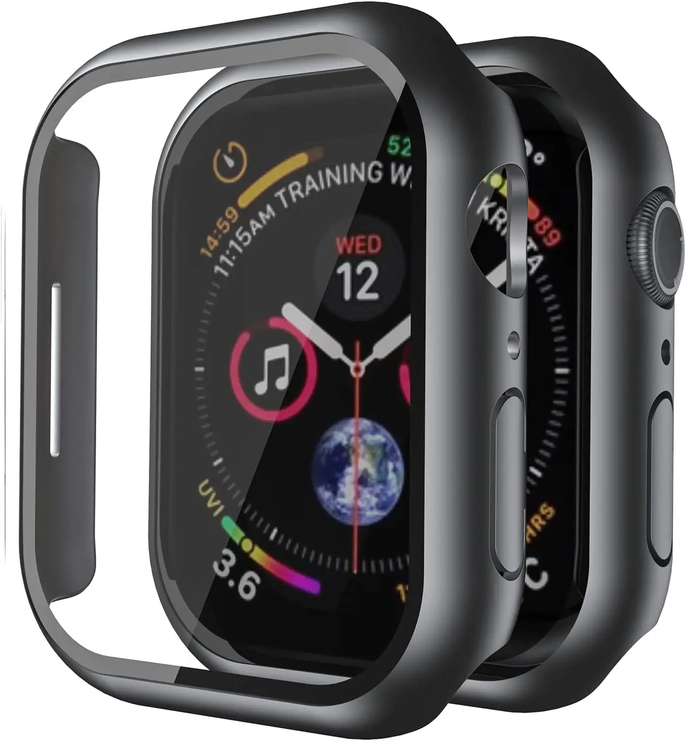 Premium Protective Cover & Screen Protector for Apple Watch - Universal Fit