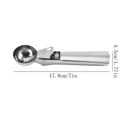 Premium Stainless Steel Dual-Purpose Ice Cream and Fruit Scooper (S)