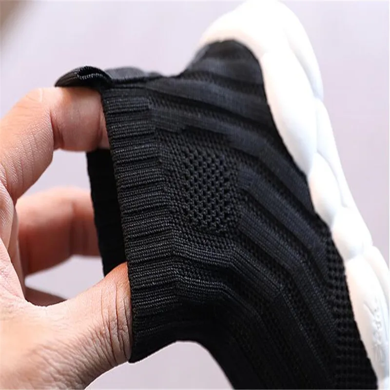 Black/beige Toddler Short Boots Baby Boys Girls Mesh Solid Ankle Shoes for Children Kids Breathable Casual Sport Shoes Sneakers