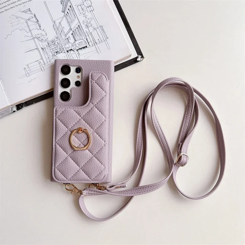 Elegant Crossbody Wallet Phone Case with Card Holder Cover