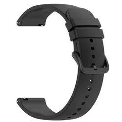 Silicone Sport Watchband - Soft Strap Bracelet Accessory - 1PCS 20mm (Black)