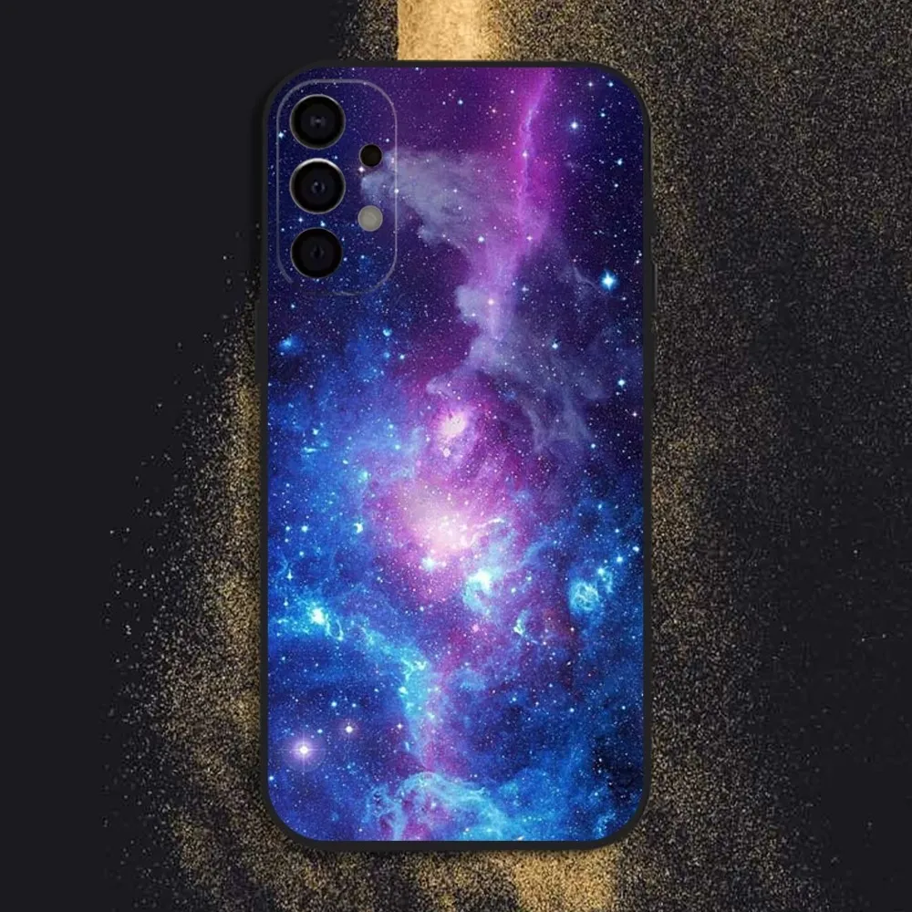 Celestial Galaxy Black Phone Case Cover