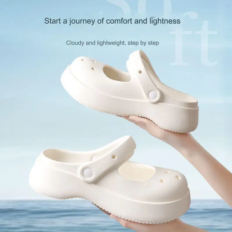 

Trendy new men's and women's summer clogs EVA beach sneakers outdoor non-slip slippers couples fashion toe-cap sandals