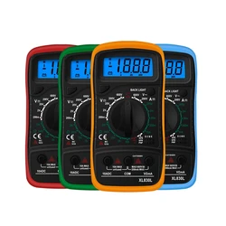 ANENG – multimètre numérique portatif XL830L LCD rétro éclairé, ampèremètre AC/DC, voltmètre Ohm, testeur de tension 