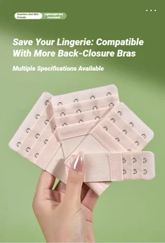 Estensori per Reggiseno a 2, 3 o 4 Ganci, Cinturino Regolabile per Intimo Femminile, Estensione Comoda e Regolabile