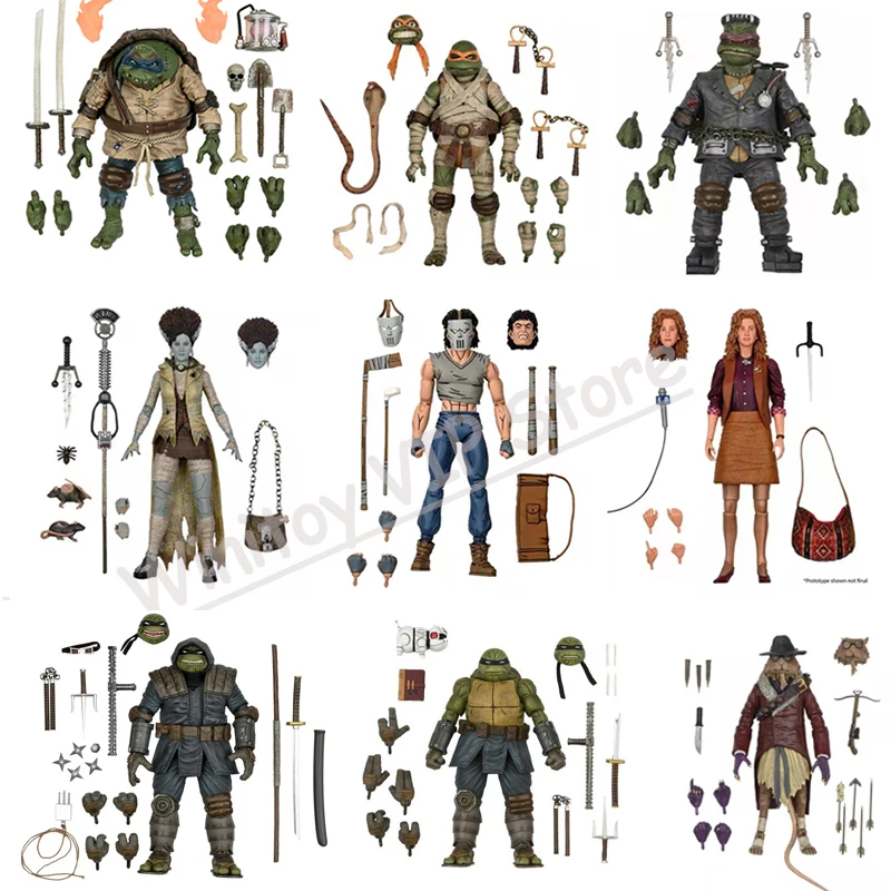 Neca Last Ronin Leonardo April Oneil Casey Jones Hunchback Michelangelo