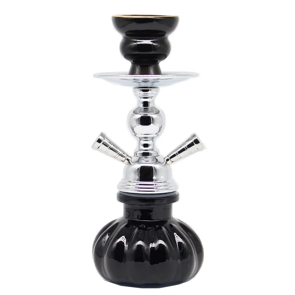 Arabian Hookah Large Double Hoses Portable Hookah, Shisha Hookah, Glass Hookah Travelling Shisha Set