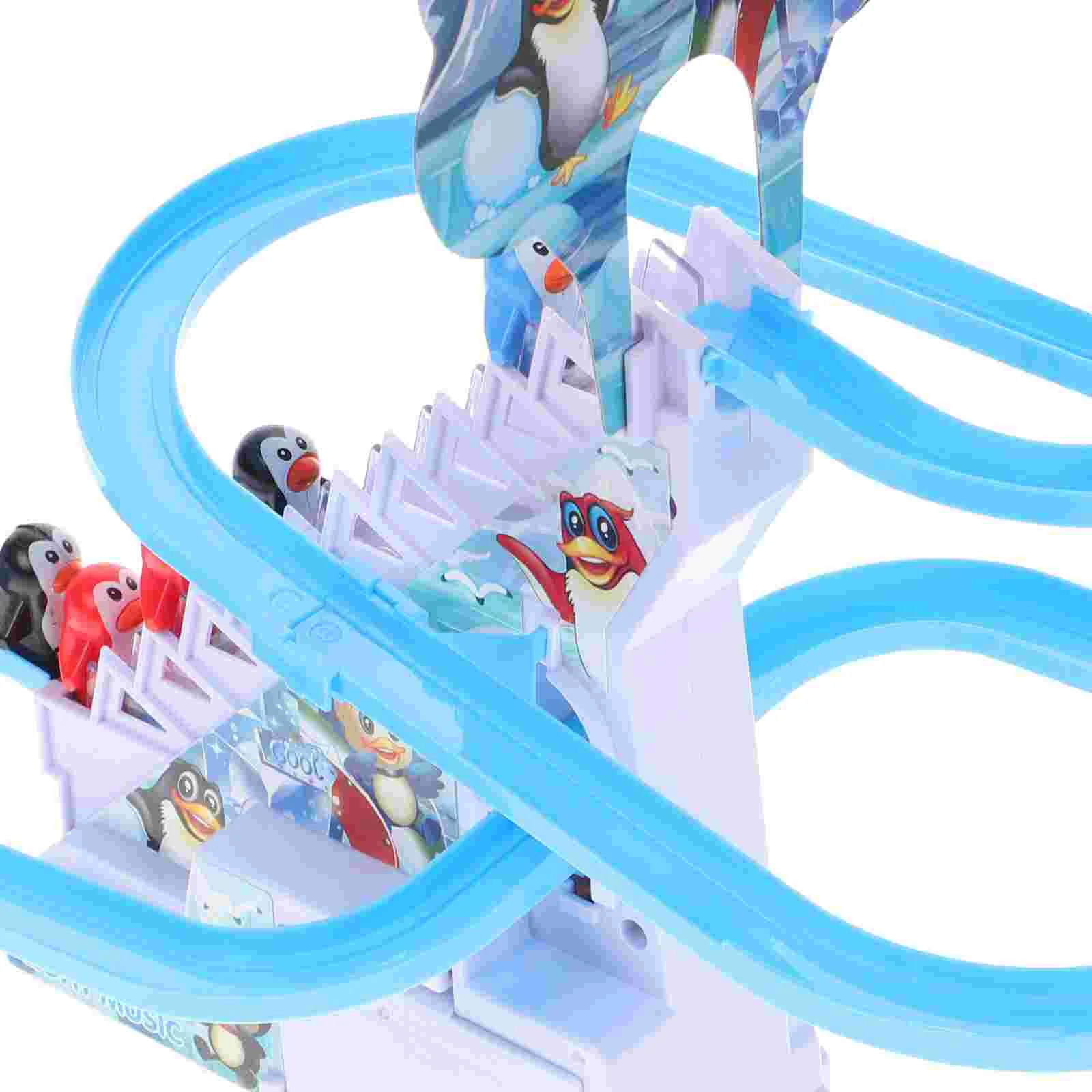 Kids Toy for Boy Penguin Girl Toys up and down Climbing Stair Electric Blue Sliding Kit Child 2