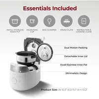 Induction Heating Twin Pressure Rice Cooker with Nonstick Inner Pot, 16 Menu Modes, 3 Voice Guide, Auto Clean (White) 2