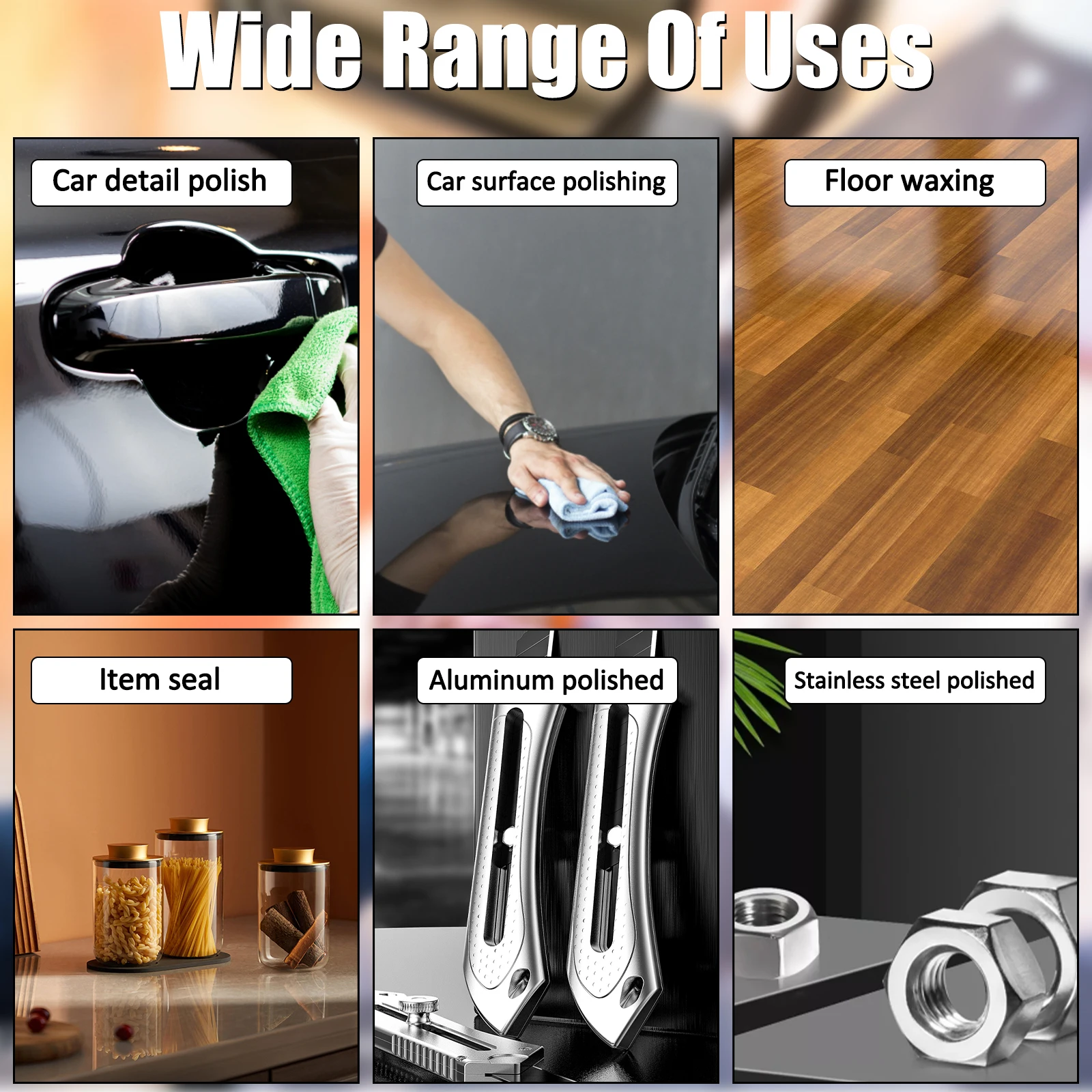 Lot De 20 Mini éponges Et Laine De Polissage Pour Travaux De Détail