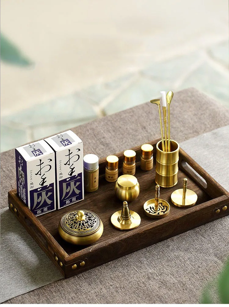 Brass Incense Burner Set Aromatherapy Production Kit Incense Mold Holder Yoga Meditation Home Aromatherapy - Image 5