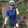 INBIKE Summer Women Short-sleeved Cycling Jersey Quick Dry MTB Top Bike Riding Shirts for Women MTB Jersey Clothing with Pockets 3