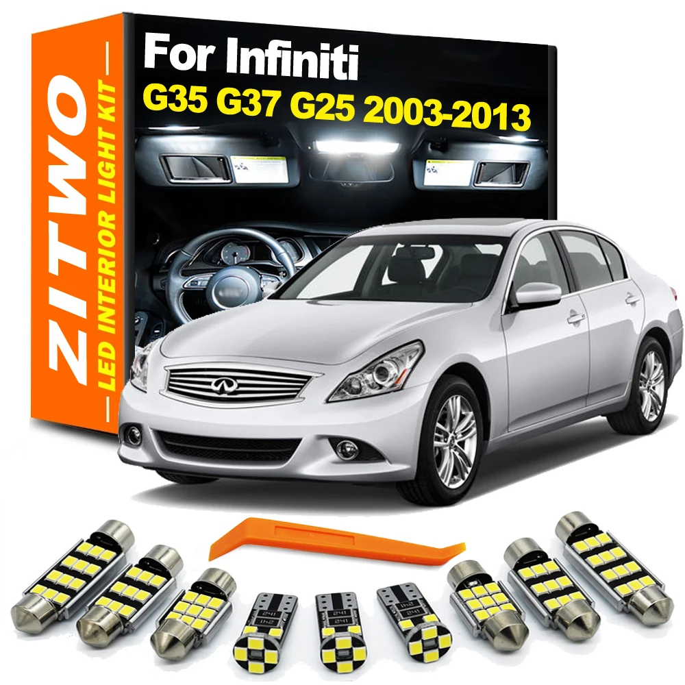 ZITWOLEDInteriorLightDoorPlateBulbKitForInfinitiG25G35G37