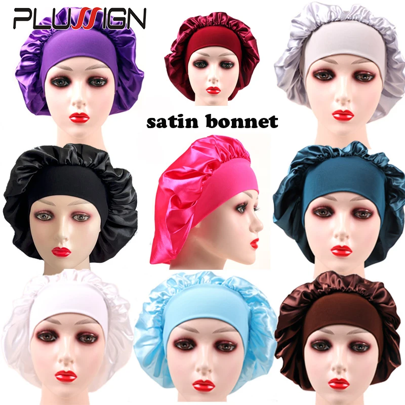  Satin Bonnet for Black Women, Silk Bonnet for Curly