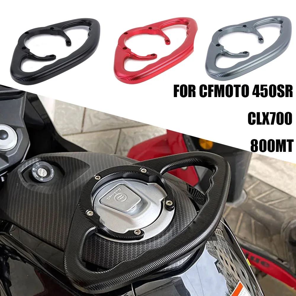 

Modified Fuel Tank Armrest Aluminum Alloy Passenger Handle Bracket Rear Seat Handle For CFMOTO 450SR CLX700 800MT CLX 700 MT 800