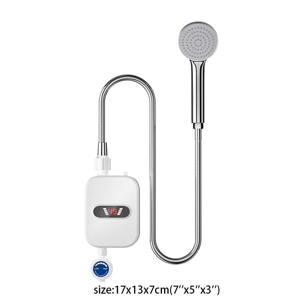 Electric Water Heater 3500W Mini EU Plug Instant Faucet Wall Mounted Tankless